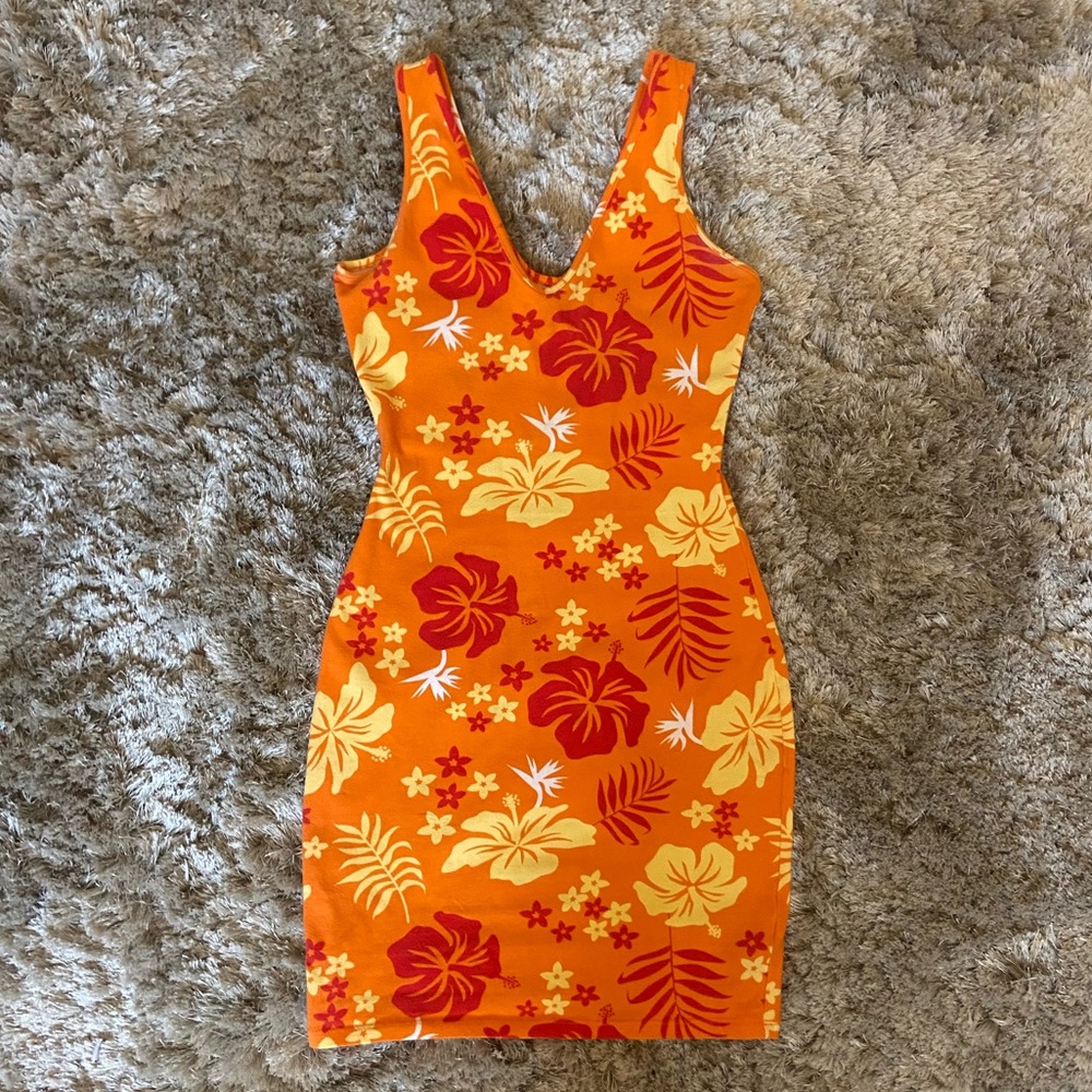 Hawaiian Bodycon Mini Dress!